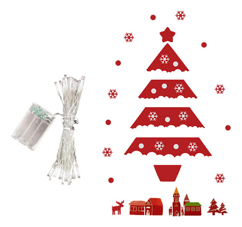 Rbol De Navidad De Pared Led Diy, Árbol Colgante De Pared L