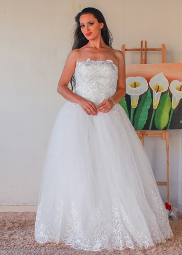 Vestido De Noiva Festa Princesa Longo