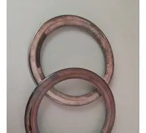Comprar Juego De Dos Posa Jarras De Vidrio Con Borde De Plata