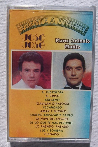 Jose Jose/marcoa Ntonio Muñis Frente A Frente Cassette Nuevo