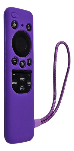 Funda De Silicón Para Control Remoto Samsung Solar Morado
