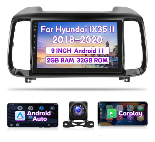 Autoestéreo Android 11 De 9 In 2+32g P/hyundai Ix35 2018-20