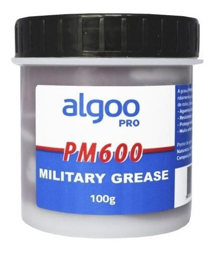 Imagem 1 de 2 de Graxa Militar Algoo Pro Pm600 100g