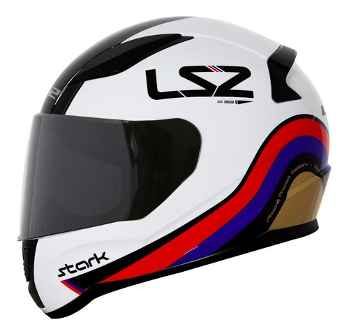 Capacete Ls2 Ff353 Rapid Stark Tricolor Dourado Novo