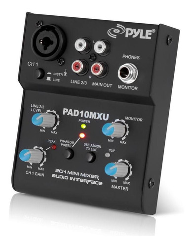 Mezclador De Audio Profesional Pyle-pro Pad10mxu