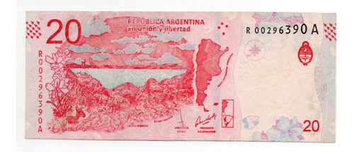 Argentina Billete 20 Pesos Guanaco Reposicion Bottero 5003