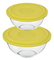 Comprar Set Juego 2 Bowls Ensaladeras Vidrio Marinex Con Tapa