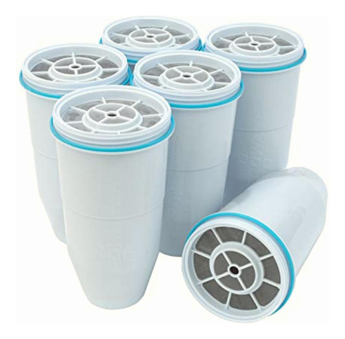 Zerowater Zr-600 Replacement Filters, White, 6-pack