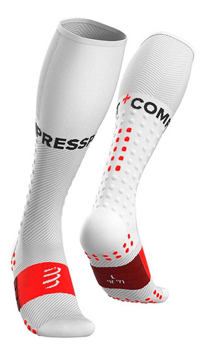 Meia De Compressao Compressport Full Socks V3 Corrida Run