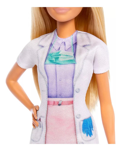 Boneca Barbie Profissões Dentista Com Paciente Jcr74 -mattel