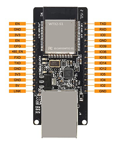 Desarrollador Dweii Wt32-eth01 Esp32, Ethernet, Wifi, Blueto