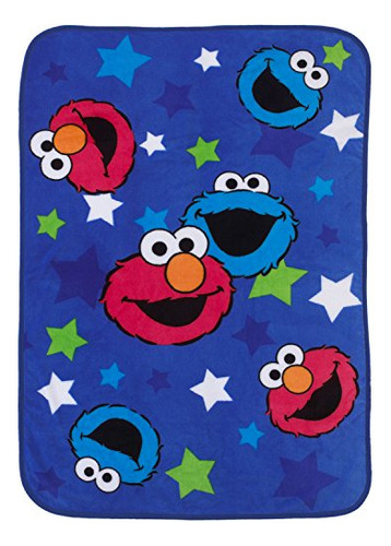 Cobertor Infantil Da Vila Sésamo - Elmo & Cookie Monster