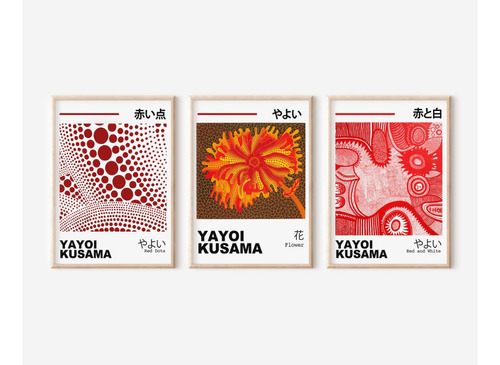 Cuadros Yayoi Kusama New Set X3