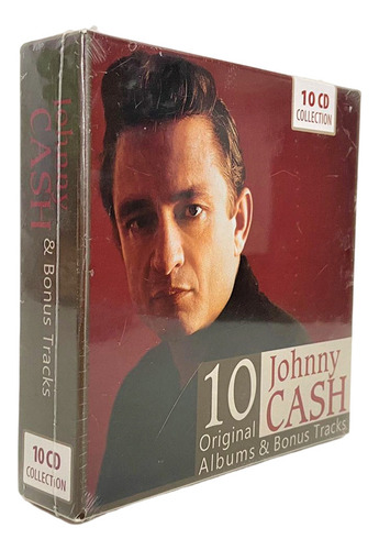Box Johnny Cash 10 Original Albums & Bonus Tracks - 10 Cd