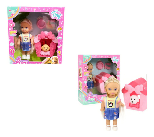 Muñeca Lucy Y Su Mascota - Tiny 54906