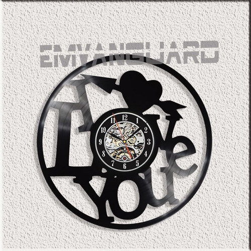 Reloj I Love You En Vinilo Vintage Lleva El 2do Al 20%off