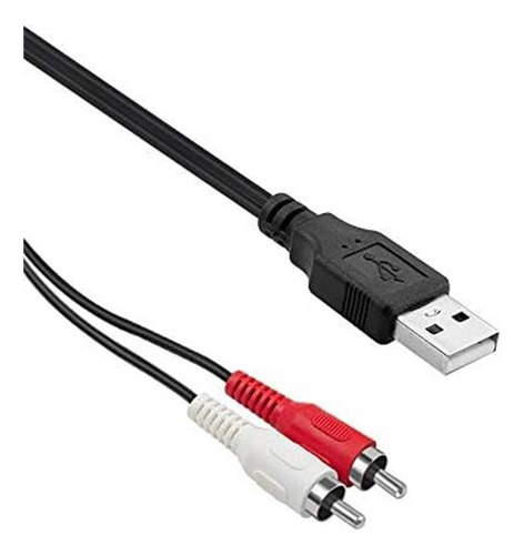 Cable De Huttek Usb A Rca, Cable Aux Aux De Audio Rca, Usb A