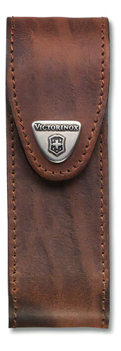 Estuche Victorinox En Cuero Para Navaja 4.0548 Inmed Color Cafe