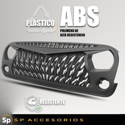 Parrilla Enojada Jeep Wrangler Jk 2007-2017 Frente C/led