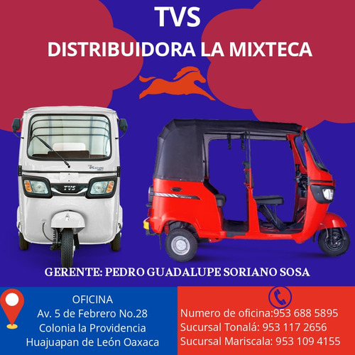 Amortiguador Trasero Completo Original Tvs Motocarro