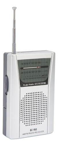 1 Pocket Am Fm Radio Transistor Portátil Batería Bocina 5w