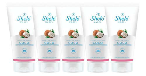 5 Pack Crema De Manos Coco Shelo