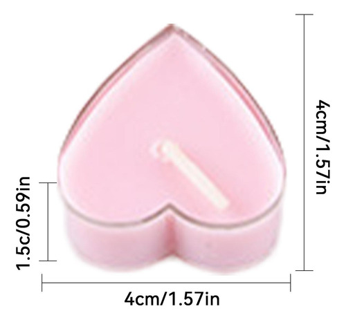 Velas De Té Corazón Velas De Té Vela Para Hogar 9uds Velas D