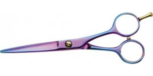 Tesoura De Cabelo Kasho Fio Navalha Titânio Purple 5¨