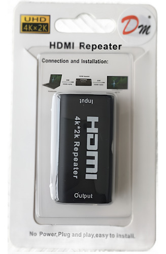 Copla Adaptador Extensión Hdmi 2.0 Repetidor Video H-h 2k 4k