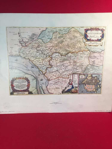 Póster Mapa Geographia Blaviana Ámsterdam Real Casa