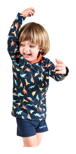 Remera Filtro Uv Niño Dinosaurio Yakka