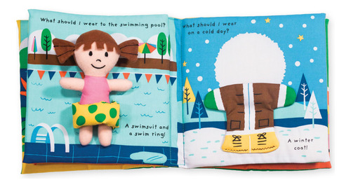 Libro Suave De Actividades Para Bebé Qué Me Pongo