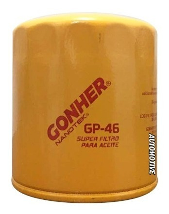 Filtro Para Aceite Gonher Gp-46 Chevrolet, Fiat, Mitsubishi