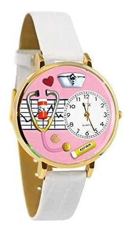 Imagen 1 de 1 de Relojes Enfermera 3d Analógico De Cuarzo Japones Blanco