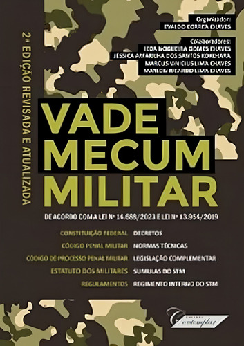 Vade Mecum Militar, De Evaldo Correa Chaves. Editorial Contemplar, Capa Mole Em Português