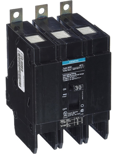 Siemens® Interruptor Termomagnético Bqd 3 Polos 30 Amperes