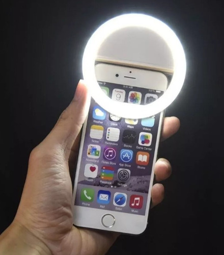 Mini Ring Light Selfie Com Luz De Led Para Celular