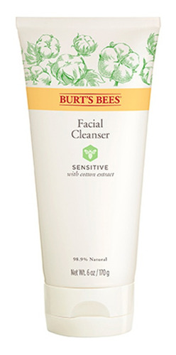 Imagen 1 de 1 de Limpiador Facial Burt's Bees Sensitive 120 Gr Tipo De Piel Sensible