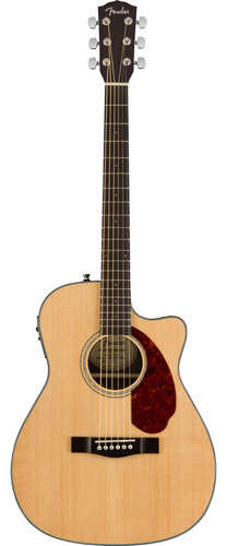 Guitarra Electroacústica Fender Concert CC-140SCE para diestros natural nogal brillante