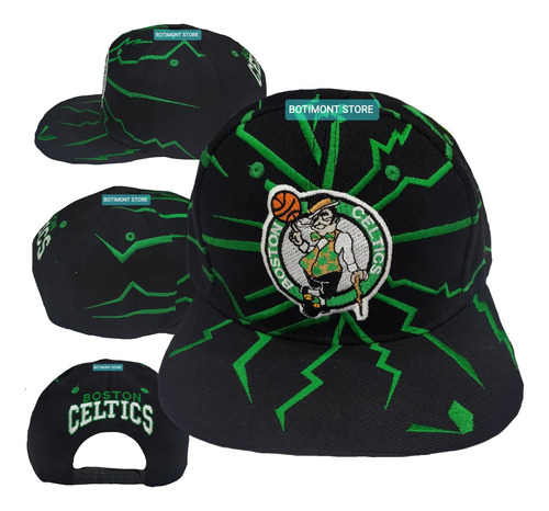 Gorra Destello Boston Celtics, Nba, Clásica.