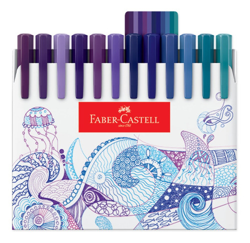 Lápis De Cor 50 Supersoft + 48 Caneta Fine Pen Faber Castell