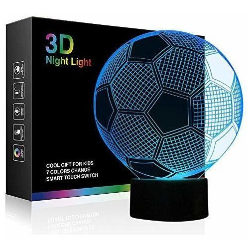 Lámpara Nocturna Ticent Soccer Para Niños, Lámpara De Ilusió