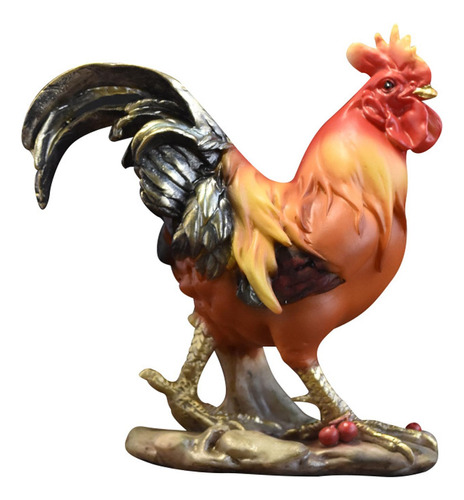 Figurita De Pollo, Escultura De Gallo, Artesanía De Resina,