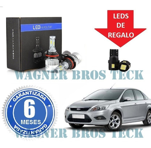 Kit Luces Led Cree H7 H1 H8 O H11 Ford Focus 16.000 Lumenes