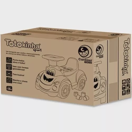 Motoca Infantil Bebe Carrinho Totokinha Plus Azul Cardoso no Shoptime