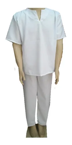 comprar Conjunto Masculino Extra Grande 2p Branco Umbanda Candomblé 