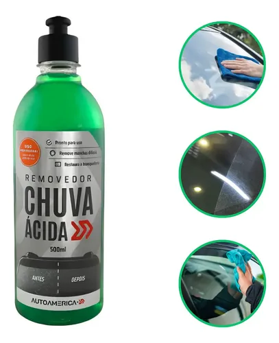 Limpador De Vidros Autoamerica Removedor De Chuva Ácida Limpeza Automotiva