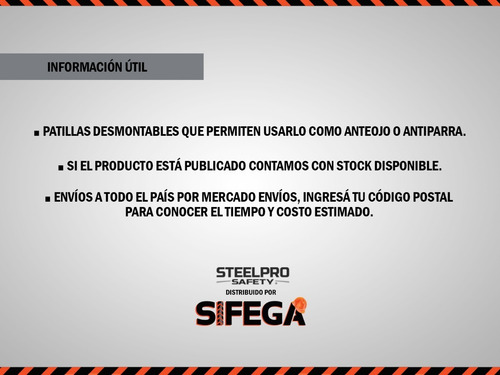 Anteojo De Seguridad Antiparra X5 Transparente Steelpro