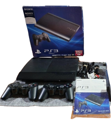 Sony Playstation 3 Ps3 250gb Slim + 19 Juegos-orig-impecable