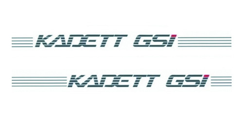 Imagem 3 de 6 de Kit Adesivos Faixas Kadett Gsi Completo 3m Prata 9 Peças